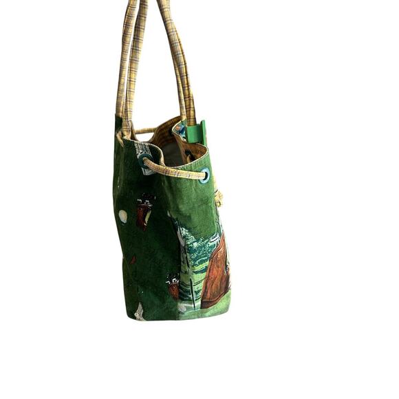 Anne Ormsby Sun Sand Golf Holiday Canvas Swimming Beach Tote Bag - Picture 13 of 14